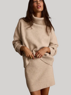 Oatmeal Knit Turtleneck