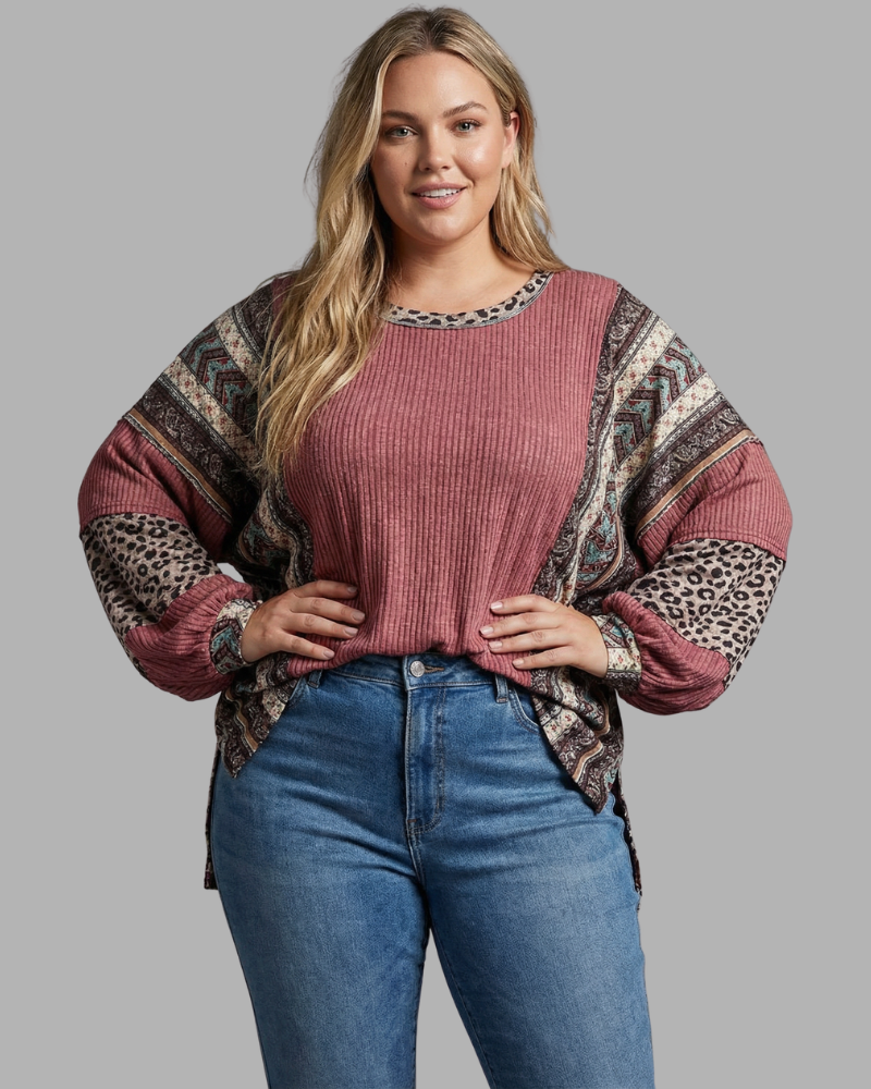 Laurie™ - Loose Fit Oversized Leopard Top