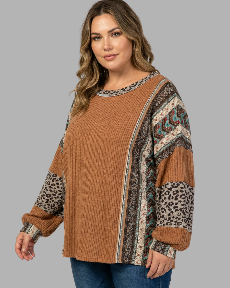 Laurie™ - Loose Fit Oversized Leopard Top