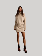 Oatmeal Knit Turtleneck