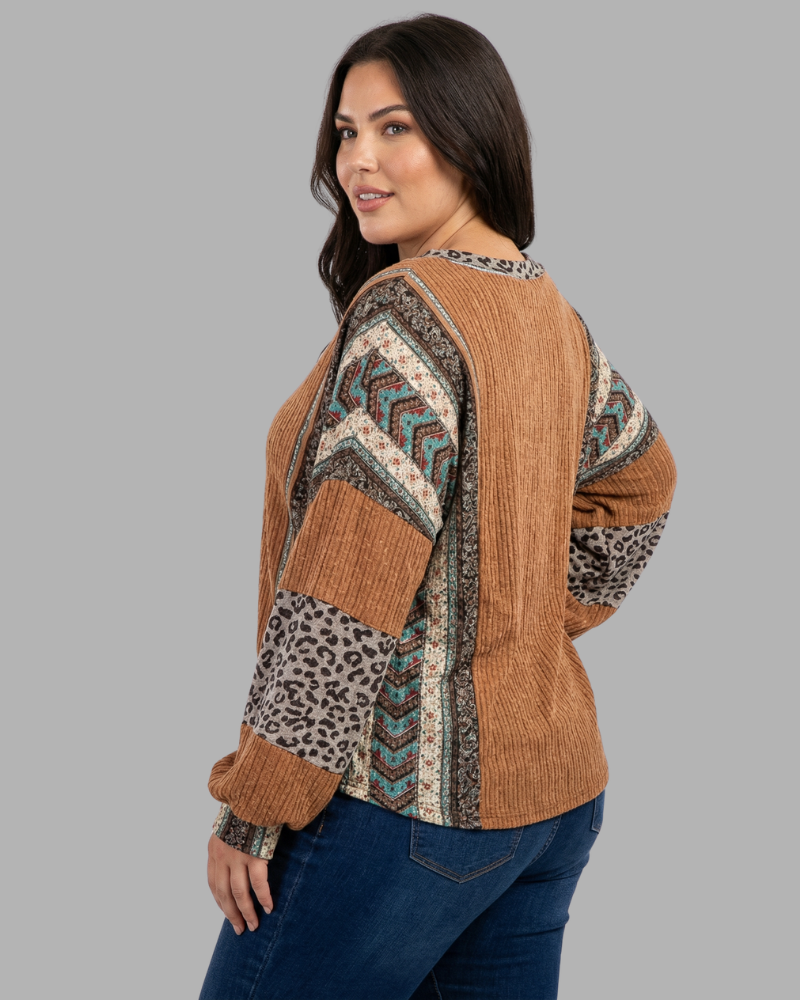 Laurie™ - Loose Fit Oversized Leopard Top